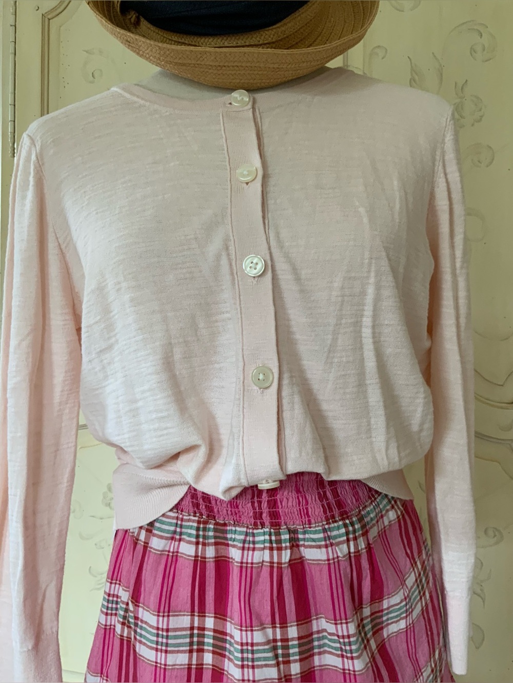LOFT Light Pink Women's Button-Down Sweater